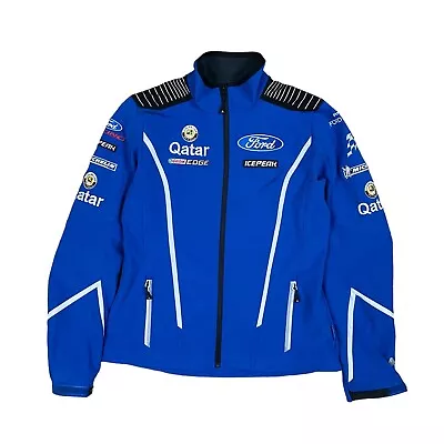 Buy ICEPEAK Team Ford Qatar Racing Motorsport Softshell Jacket Womens 38 Blue VGC • 34.95£