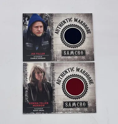 Buy Sons Of Anarchy Seasons 1-3 Wardrobe Card M01 Charlie Hunnam & M04 Katey Sagal • 67.24£
