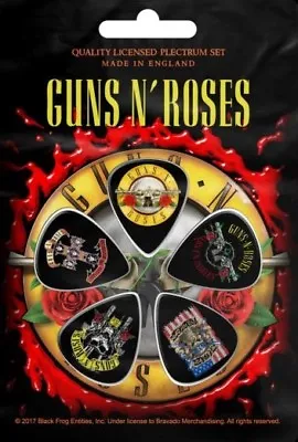 Buy Guns N' Roses - Bullet Logo (new) (gift) Plectrum Pack Official Band Merch • 6.65£