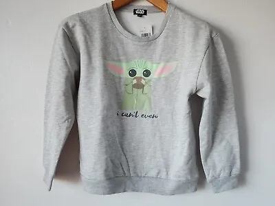 Buy Baby Yoda Grogu Sweatshirt Size 14 Girls Star Wars • 28.35£