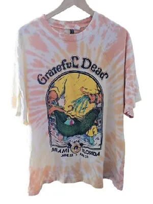 Buy Men's Grateful Dead Miami 1974 Tie Dye Oversize T Shirt By H&M - XL - Free P&P • 19.99£