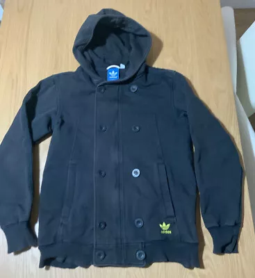 Buy Adidas Mens Hoodie Black Size M Buttons And Zip Jacket • 14.99£