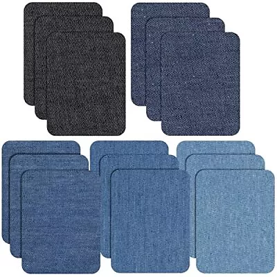 Buy 15 Pieces Iron On Patches For Jeans Repair, Denim Jean Repair Patches, Iron On • 7.35£