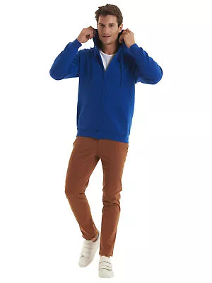 Buy Uneek Mens Classic Full Zip Hooded Sweatshirt Casual Work Wear Pullover Hoodie  • 17.78£