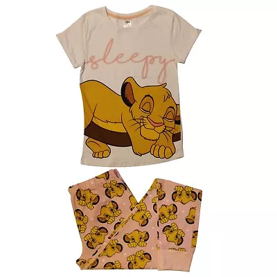 Buy Ladies Womens Disney LION KING SIMBA SLEEPY Pj PJs 16-18 Nightwear Pyjamas • 15.99£