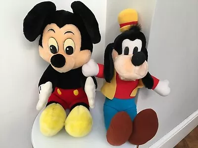 Buy Mickey Mouse & Goofy Plush Soft Toys - Official Disney Merch - Approx 20  High • 19.99£