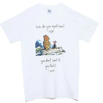 Buy Winnie The Pooh Love Friendship Quote T Shirt Cute Unisex Short Sleeve • 13.05£