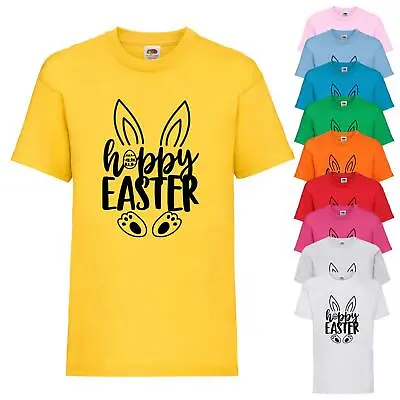 Buy Kids Boys Girls Hoppy Easter 2024 Bunny Egg T-Shirt Cute Happy Childrens Tee Top • 6.99£