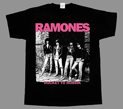 Buy S-5xl Ramones Rocket To Russia New Black Short/long Sleeve T-shirt • 13.19£