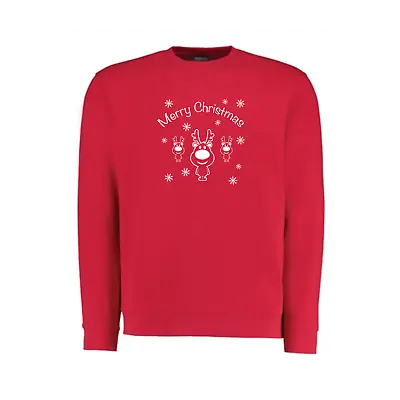 Buy Red Merry Christmas Jumper, Gift, Rudolf • 6.99£
