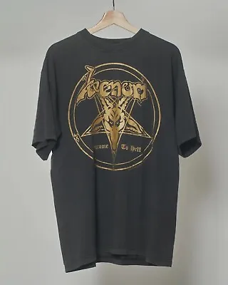 Buy Venom Welcome To Hell Vintage Band T-Shirt 1996 L • 123.77£
