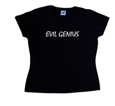 Buy Evil Genius Funny Ladies T-Shirt • 12.99£
