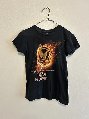 Buy 2012 The Hunger Games Black Movie Promo Tee Sz Small • 9.45£