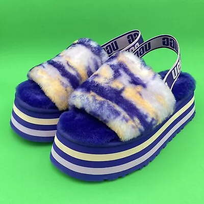 Buy NEW UGG Disco Marble Slide Sandal Violet Night 1122032 Women's Size 8 • 55.26£