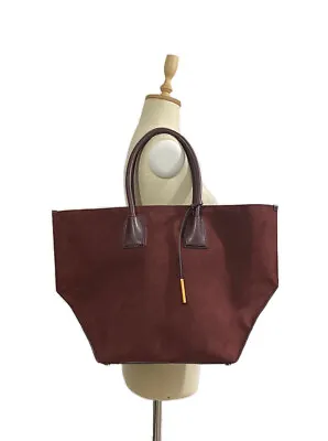 Buy STELLA McCARTNEY Vegan Suede & Leather Large Shoulder Bag In Wine Red Brand New • 374.95£