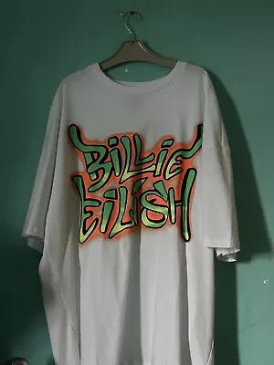 Buy Billie Eilish X Bershka Spray Paint Logo T-Shirt • 22£