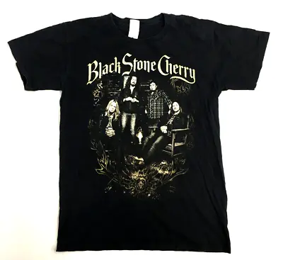 Buy Black Stone Cherry Rock Band Double Sided Graphic Print Black T-Shirt Small • 9.99£