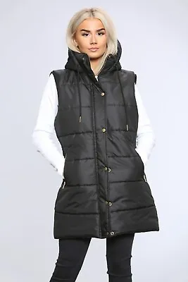 Buy Women’s Long Coat Hooded Insulated Quilted Long Down Jacket Light Weight Parka • 34.99£