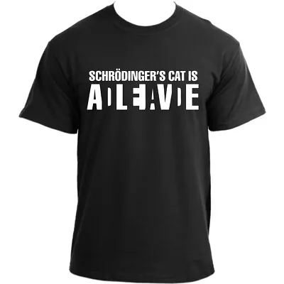 Buy Big Bang Theory Sheldon Cooper Schrodinger's Cat Alive/Dead T-Shirt For Man • 14.99£