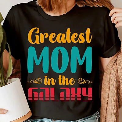 Buy Greatest Mom In The Galaxy Mothers Day Vintage Womens T-Shirts Tee Top #BAL • 3.99£