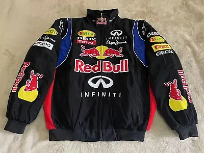 Buy Unisex Adults F1 Team Racing Red Bull Jacket Embroidery Cotton Padded • 45£
