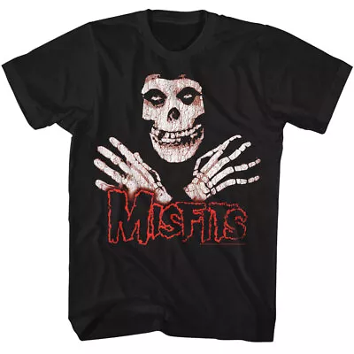 Buy The Misfits Crimson Ghost Mascot & Red Band Logo Men's T Shirt Punk Rock Merch • 49.86£