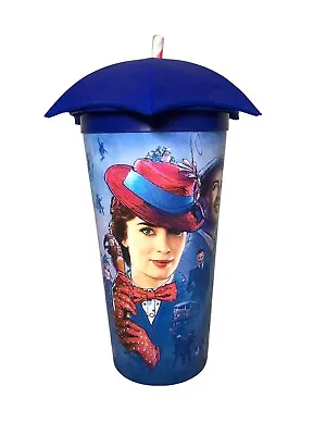 Buy Disney Mary Poppins Returns Umbrella Top Tumbler / Drinks Cup With Straw • 5.99£