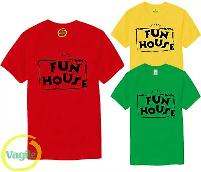 Buy Fun House Costume Fancy Dress Tv Games T Shirt Funny Retro 80S 90S Film Movie • 4.99£