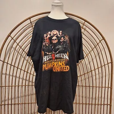 Buy HELLOWEEN World Tour 17-18 Pumpkins United Shirt Band T-shirt Metal Horror XL • 18.73£