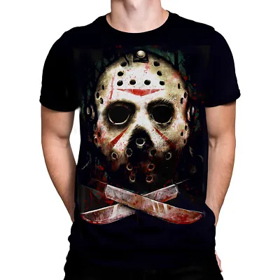 Buy Darkside - JASON - Mens T-Shirt - Black -  Goth, Rock, Movie Killers • 19.45£