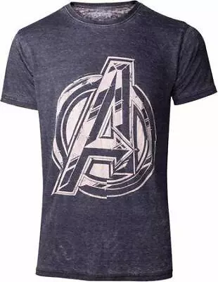 Buy Official Marvel Avengers Infinity War Vintage Jack Kirby Logo, XL Cotton T-Shirt • 9.99£
