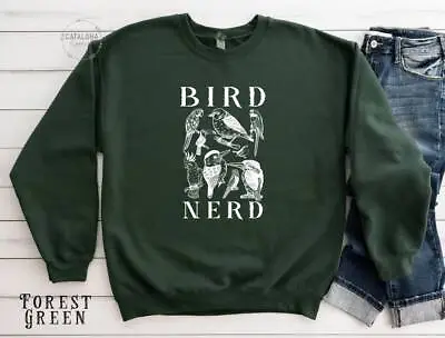 Buy Bird Nerd Shirt, Bird Crewneck, Bird Nerd Sweater, Bird Lover Jumper, Gift • 47.03£