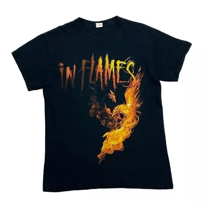 Buy IN FLAMES Alternative Melodic Death Heavy Metal Band T-Shirt Medium Black • 16£