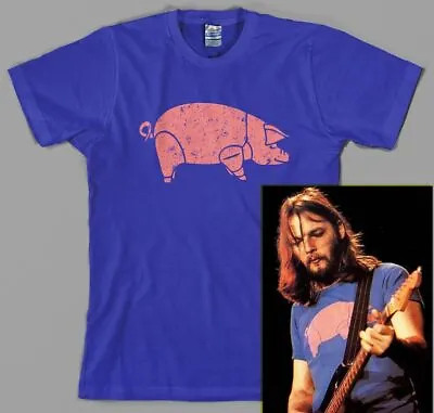 Buy David Gilmour Pig, Pink Floyd Animals T Shirt, 1977, The Wall Syd Barrett • 18.12£