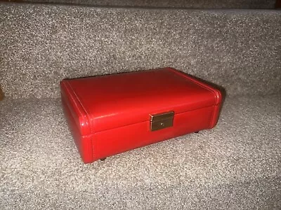 Buy Superb Vintage Red Trinket Jewellery Box Made In Italy • 22£
