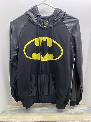 Buy BATMAN Hoodie Boy's 14 Batman Jacket Costume Mask Zip-Up • 6.69£