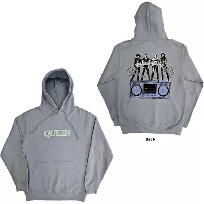 Buy Queen 'Radio Gaga' Light Blue Pullover Hoodie - NEW OFFICIAL • 29.99£