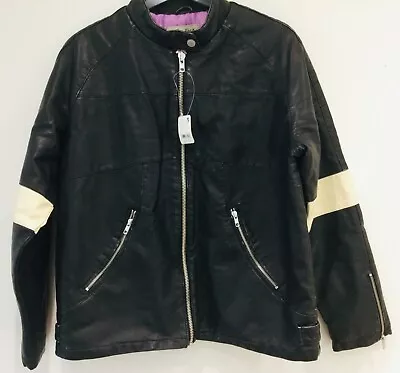 Buy We The Free People Ryder Sport Vegan Faux Leather Moto Jacket | Medium • 20£