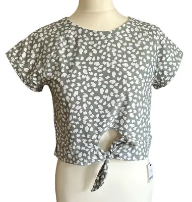 Buy Next Top T Shirt Crop Blouse NEW Sage Green  UK 18 Stretch Lined BNWT Women's • 7.99£