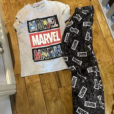 Buy Unisex Marvel Comics Pyjama Set Size M • 3£