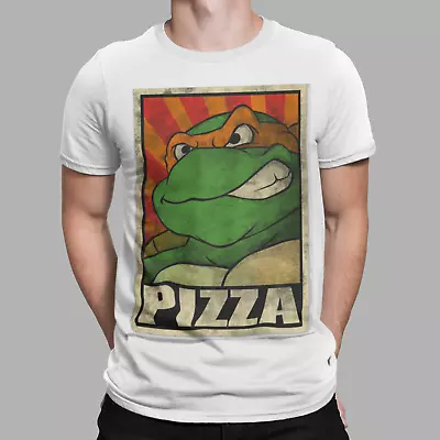 Buy  Ninja Turtles T-Shirt Retro Pizza Poster Movie USA Rebel New Gift UK Cartoon • 5.99£