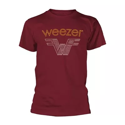 Buy WEEZER - LOGO MAROON T-Shirt XX-Large • 19.11£