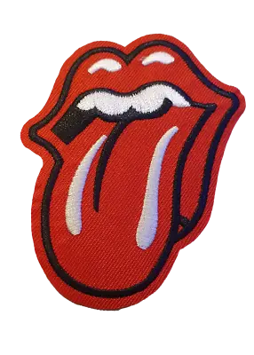 Buy Fashion Embrodiery Rolling Stones Red Tongue Iron On Sew On Cloth Patch T-Shirts • 2.95£