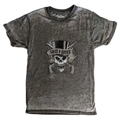 Buy Guns N Roses Faded Skull Burnout T Shirt • 16.95£