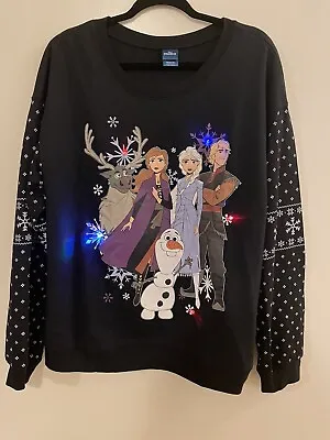 Buy Disney Frozen 2 Christmas Sweatshirt Light Up Sweater Junior  XL • 9.47£