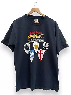 Buy Monty Python Spamalot Musical T-shirt Men's Size Large Black Vintage Comedy • 20£