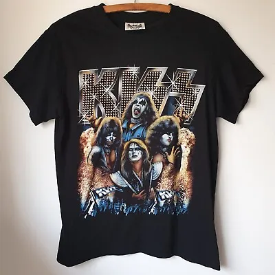 Buy KISS T Shirt Black Short Sleeved Large Front Graphic Size M • 14.99£