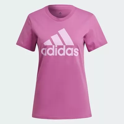 Buy Adidas Womens Essential Logo T-Shirt / Pink / RRP £28 • 12£