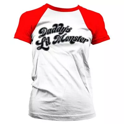Buy Women's Daddy's Lil Monster Baseball T-Shirt: XX Large • 10£