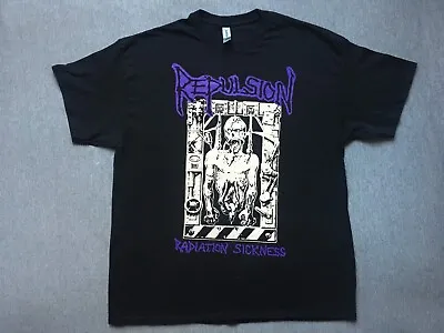 Buy Repulsion Radiation Sickness Shirt Xl Darkthrone Death Autopsy Slayer Metal Rare • 29.86£